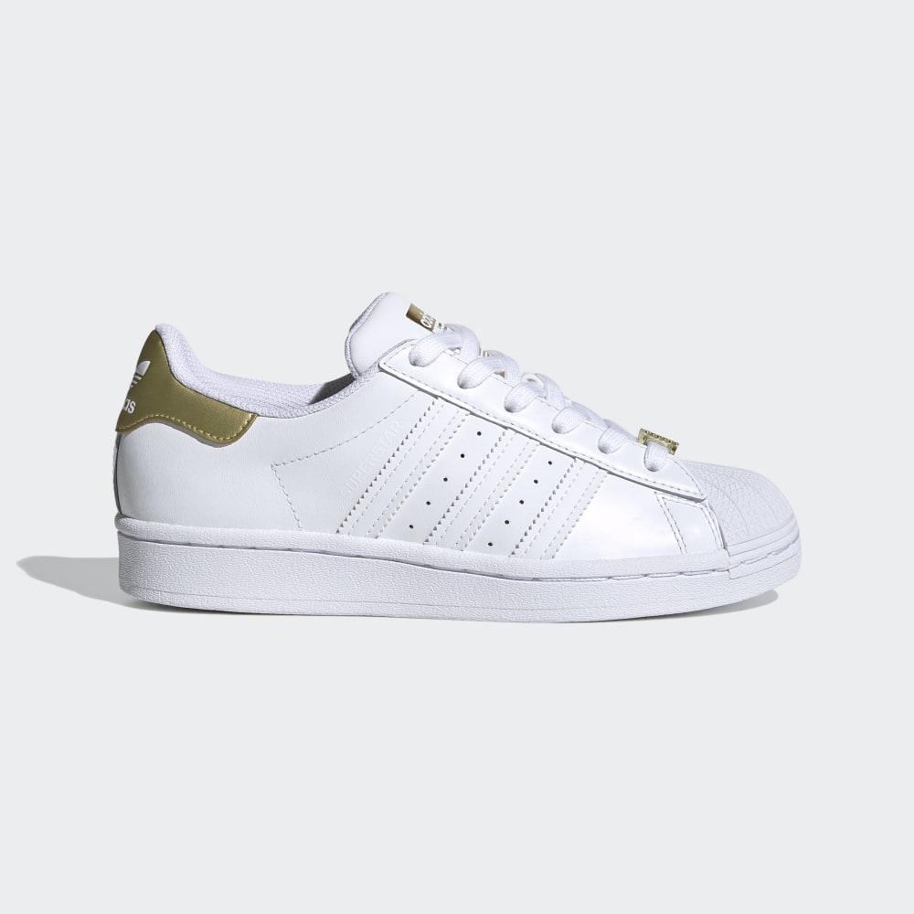 Adidas Boys' Superstar Shell Toe Originals Shoes White/Black Ireland FV3723